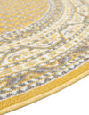 Soho Elegance Collection Area Rug -  Mercer (Yellow) Round Yellow  lifestyle 19