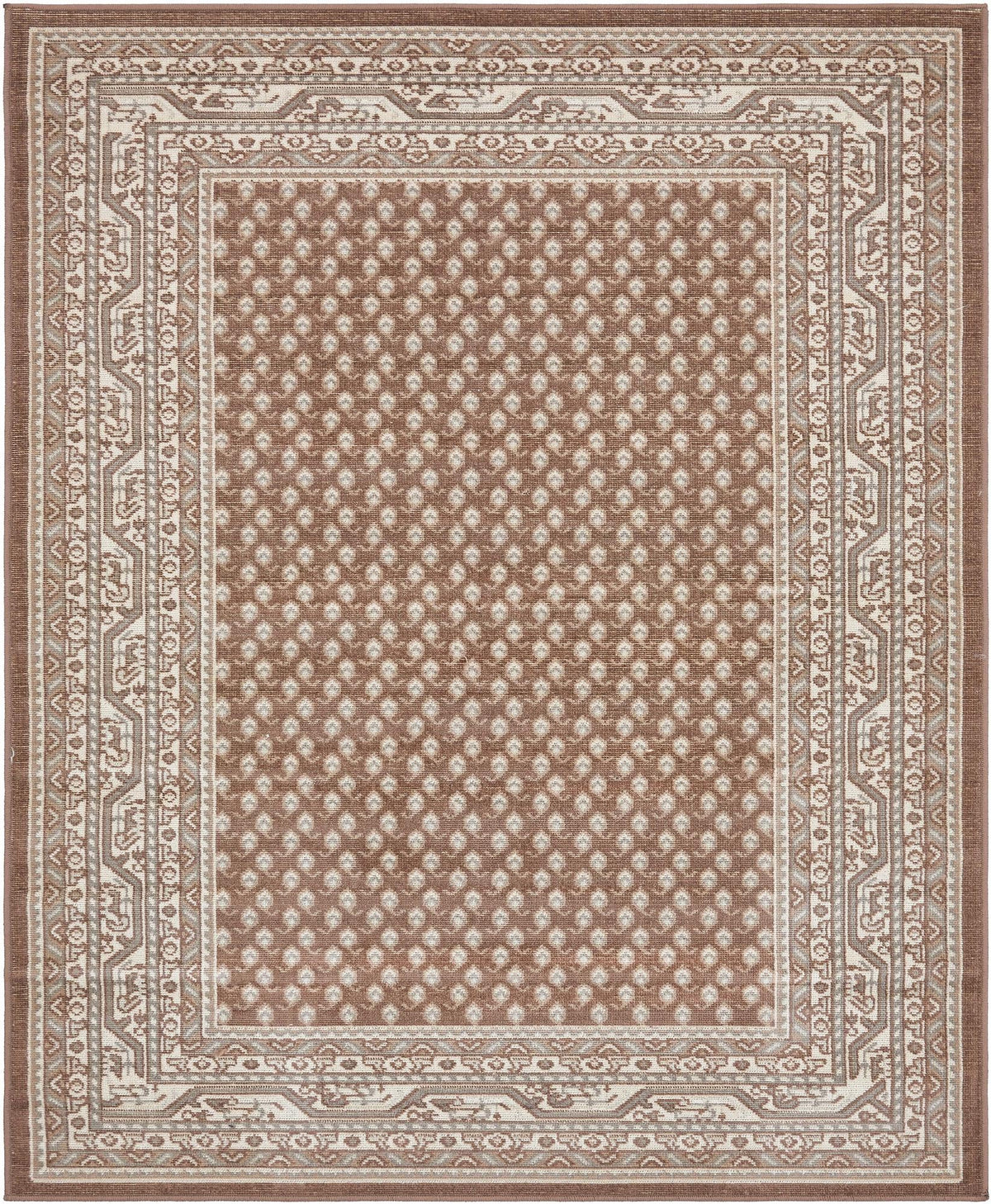 Soho Elegance Collection Area Rug -  Mercer (Brown) Rectangle Brown Main