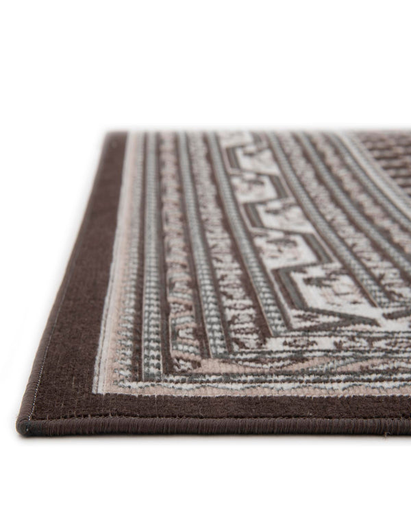 Soho Elegance Collection Area Rug -  Mercer (Brown) Rectangle Brown  lifestyle 9