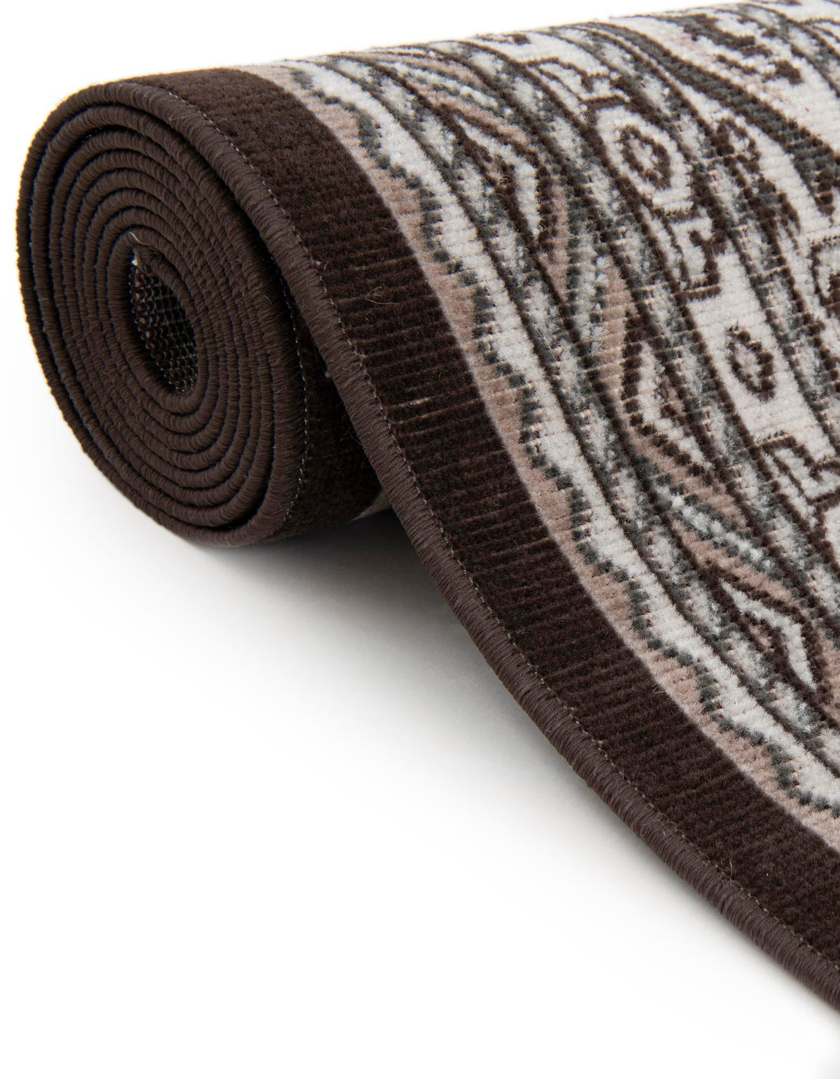 Soho Elegance Collection Area Rug -  Mercer (Brown) Rectangle Brown  lifestyle 14