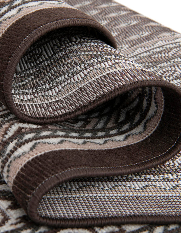 Soho Elegance Collection Area Rug -  Mercer (Brown) Rectangle Brown  lifestyle 15
