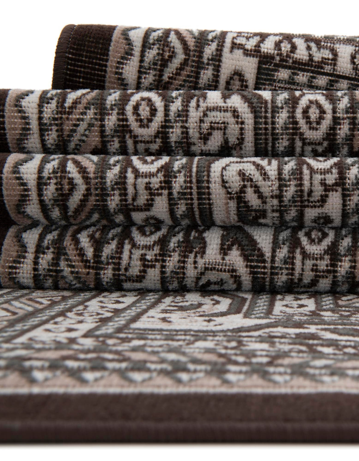 Soho Elegance Collection Area Rug -  Mercer (Brown) Rectangle Brown  lifestyle 16