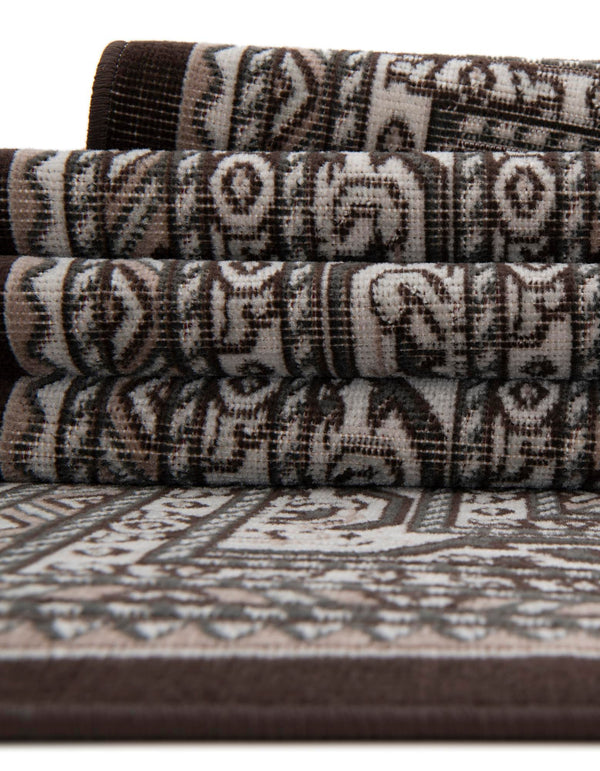 Soho Elegance Collection Area Rug -  Mercer (Brown) Rectangle Brown  lifestyle 16