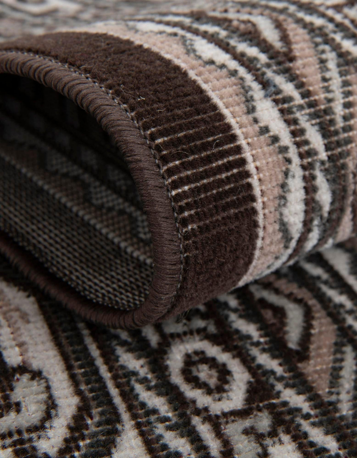 Soho Elegance Collection Area Rug -  Mercer (Brown) Rectangle Brown  lifestyle 18