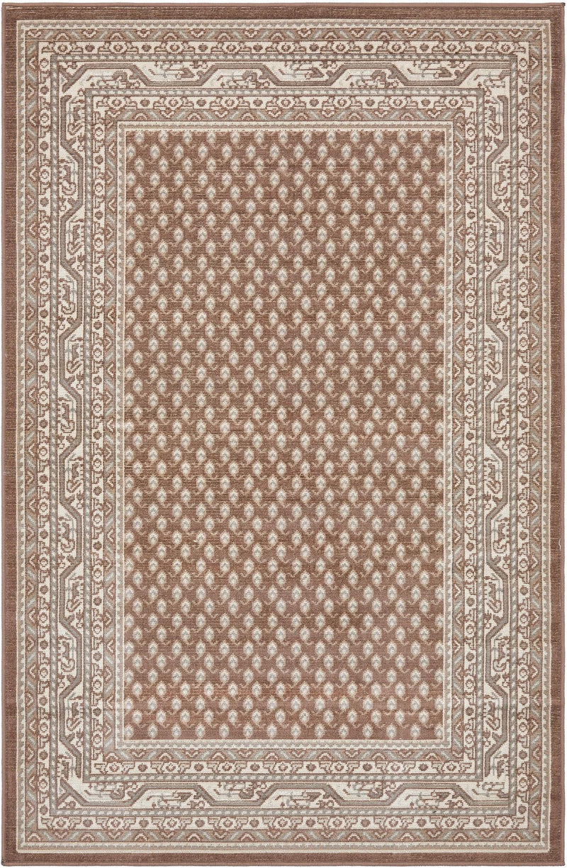 Soho Elegance Collection Area Rug -  Mercer (Brown) Rectangle Brown  lifestyle 2
