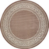 Soho Elegance Collection Area Rug -  Mercer (Brown) Round Brown  lifestyle 18