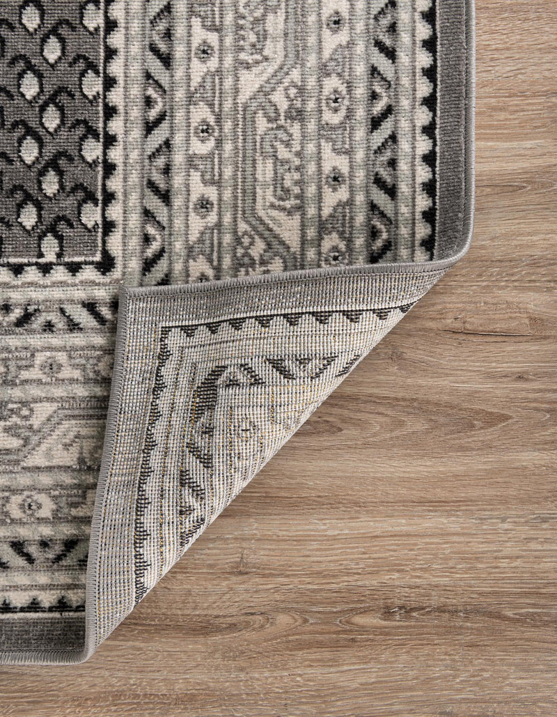Soho Elegance Collection Area Rug -  Mercer (Gray) Rectangle Gray  lifestyle 4