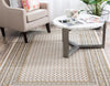 Soho Elegance Collection Area Rug -  Mercer (Beige) Rectangle Beige  lifestyle 4