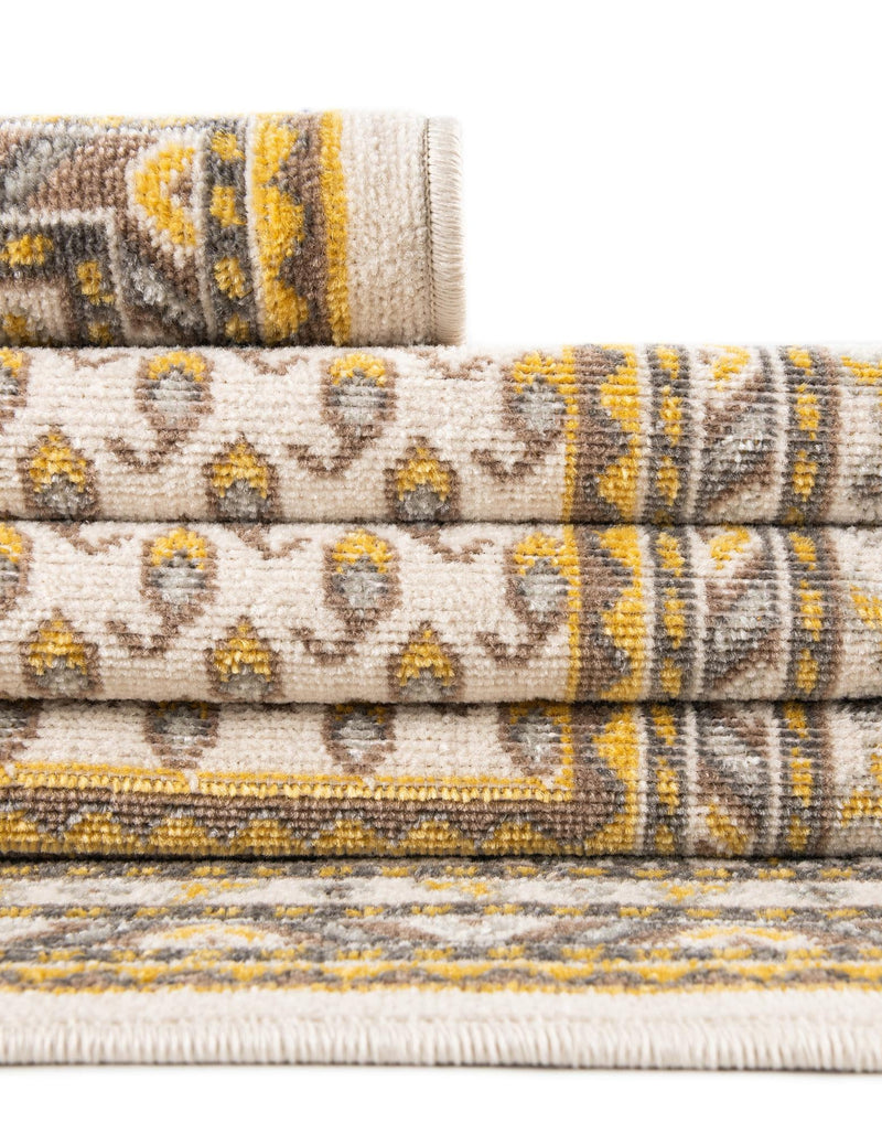 Soho Elegance Collection Area Rug -  Mercer (Beige) Rectangle Beige  lifestyle 14