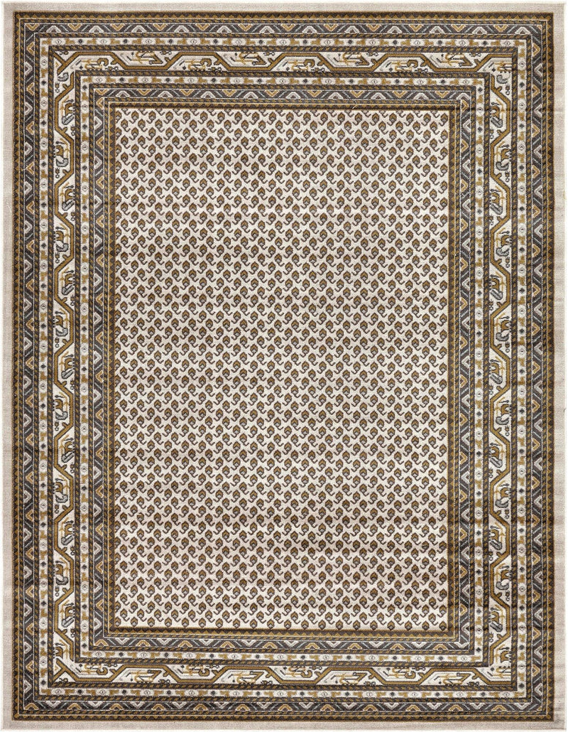 Soho Elegance Collection Area Rug -  Mercer (Beige) Rectangle Beige  lifestyle 3
