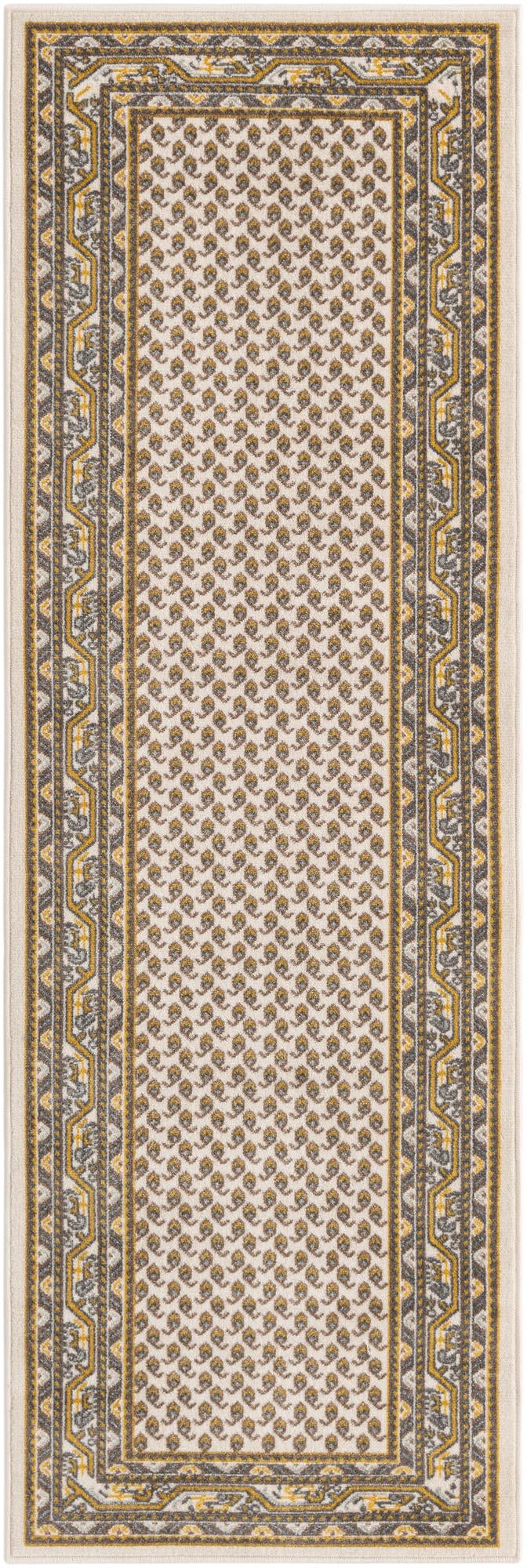 Soho Elegance Collection Area Rug -  Mercer (Beige) Runner Beige  lifestyle 5
