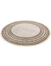 Soho Elegance Collection Area Rug -  Mercer (Beige) Round Beige  lifestyle 19