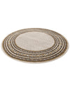 Soho Elegance Collection Area Rug -  Mercer (Beige) Round Beige  lifestyle 20