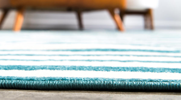 Soho Elegance Collection Area Rug -  Hudson (Turquoise) Rectangle Turquoise  lifestyle 5