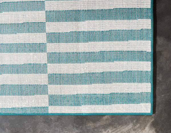 Soho Elegance Collection Area Rug -  Hudson (Turquoise) Rectangle Turquoise  lifestyle 10