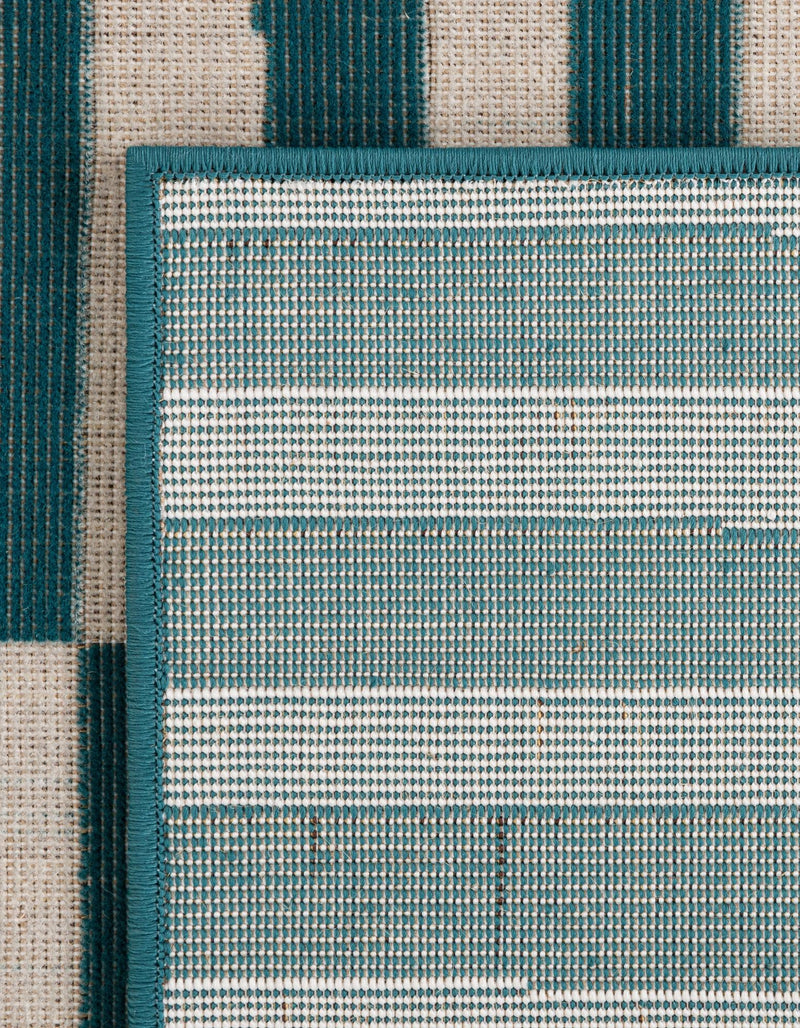 Soho Elegance Collection Area Rug -  Hudson (Turquoise) Rectangle Turquoise  lifestyle 16