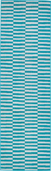 Soho Elegance Collection Area Rug -  Hudson (Turquoise) Runner Turquoise  lifestyle 11