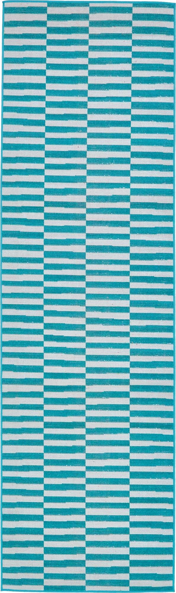Soho Elegance Collection Area Rug -  Hudson (Turquoise) Runner Turquoise  lifestyle 11