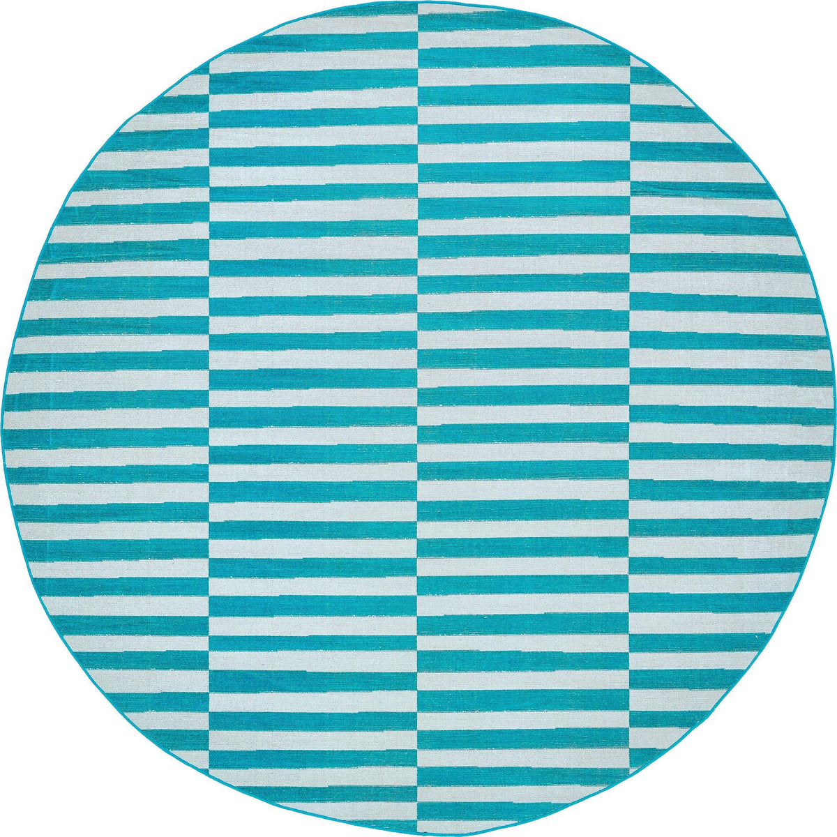 Soho Elegance Collection Area Rug -  Hudson (Turquoise) Round Turquoise  lifestyle 12