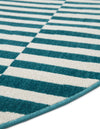 Soho Elegance Collection Area Rug -  Hudson (Turquoise) Round Turquoise  lifestyle 23