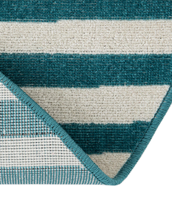 Soho Elegance Collection Area Rug -  Hudson (Turquoise) Round Turquoise  lifestyle 27