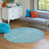 Soho Elegance Collection Area Rug -  Hudson (Turquoise) Round Turquoise  lifestyle 29