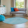 Soho Elegance Collection Area Rug -  Hudson (Turquoise) Round Turquoise  lifestyle 30