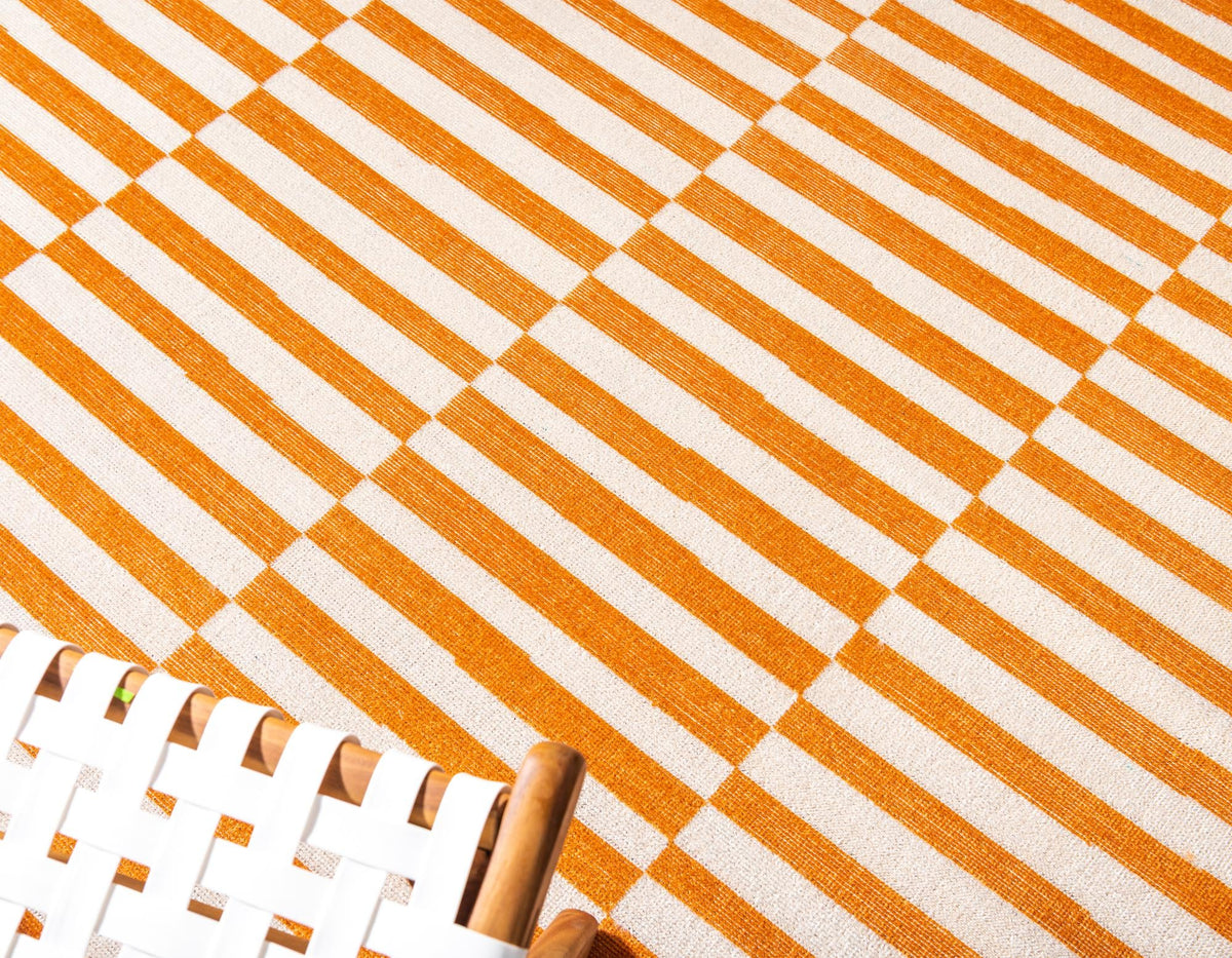 Soho Elegance Collection Area Rug -  Hudson (Orange) Rectangle Orange  lifestyle 6