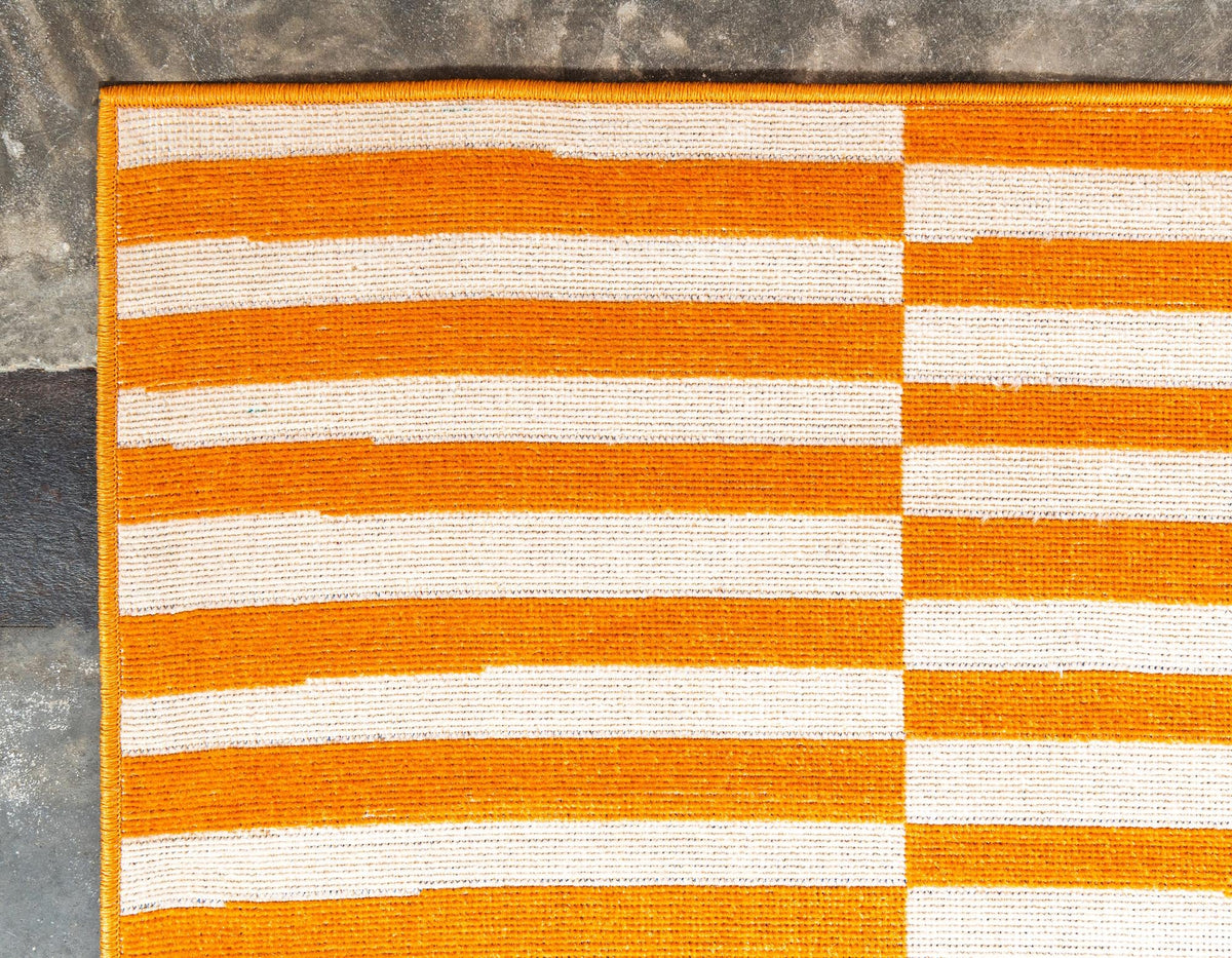 Soho Elegance Collection Area Rug -  Hudson (Orange) Rectangle Orange  lifestyle 9