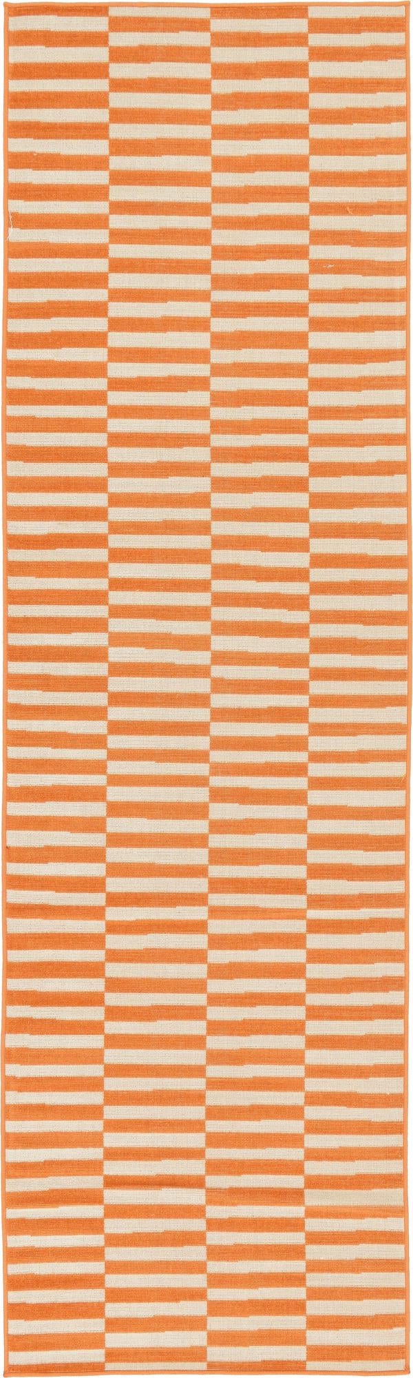 Soho Elegance Collection Area Rug -  Hudson (Orange) Runner Orange  lifestyle 11