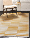 Soho Elegance Collection Area Rug -  Hudson (Yellow) Rectangle Yellow  lifestyle 8