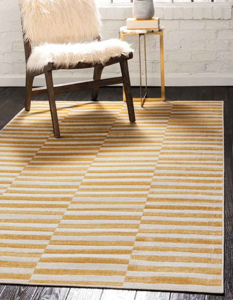 Soho Elegance Collection Area Rug -  Hudson (Yellow) Rectangle Yellow  lifestyle 8