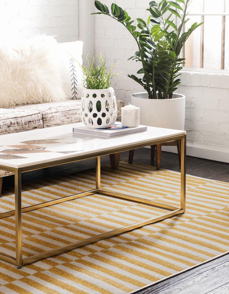 Soho Elegance Collection Area Rug -  Hudson (Yellow) Rectangle Yellow  lifestyle 9