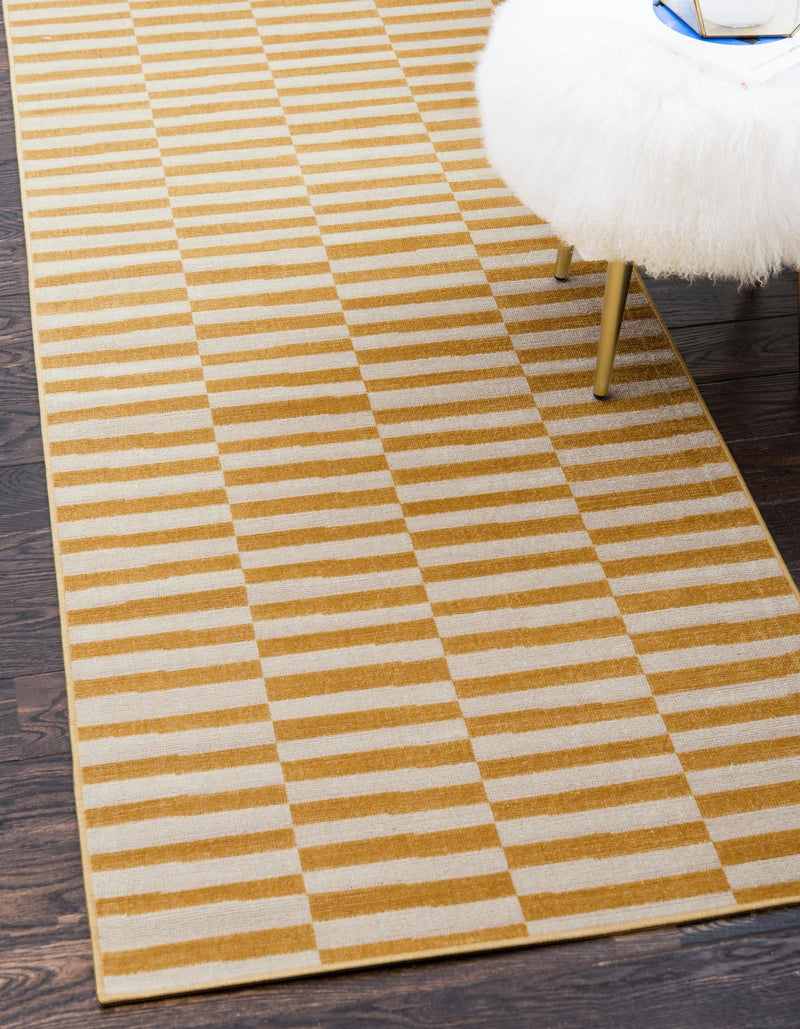 Soho Elegance Collection Area Rug -  Hudson (Yellow) Runner Yellow  lifestyle 30