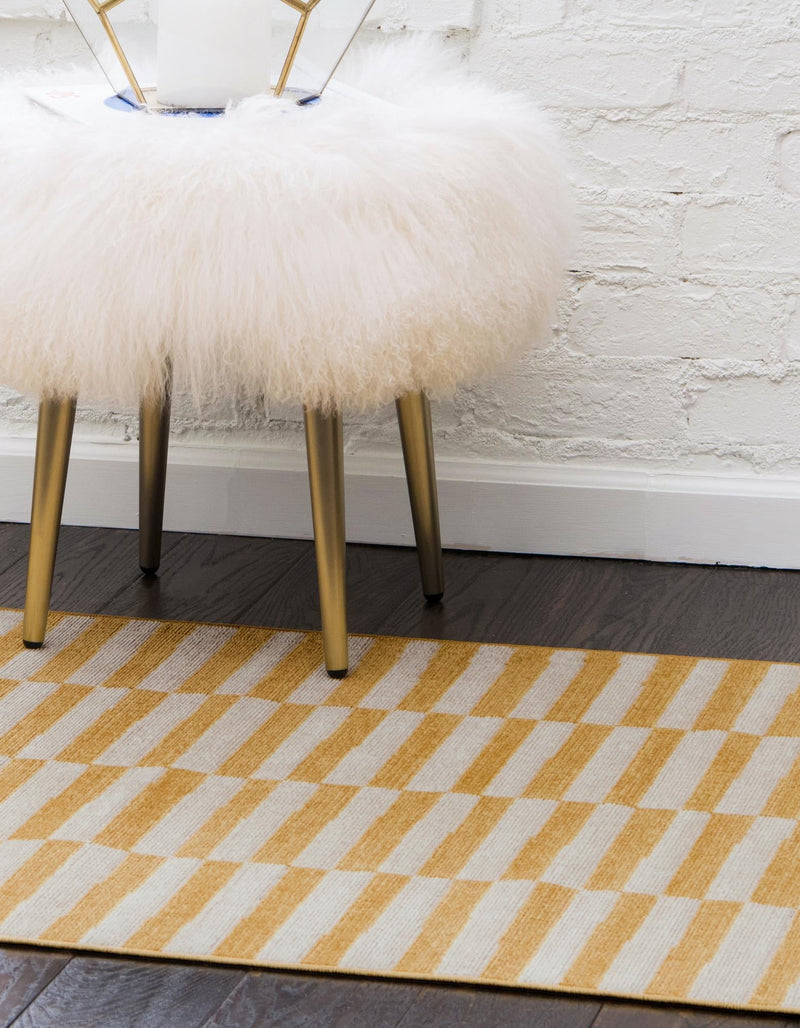 Soho Elegance Collection Area Rug -  Hudson (Yellow) Runner Yellow  lifestyle 31