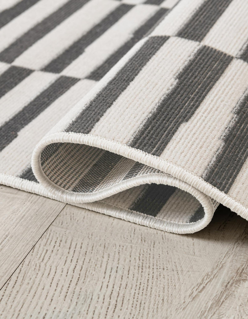 Soho Elegance Collection Area Rug -  Hudson (Dark Gray) Rectangle Dark Gray  lifestyle 23