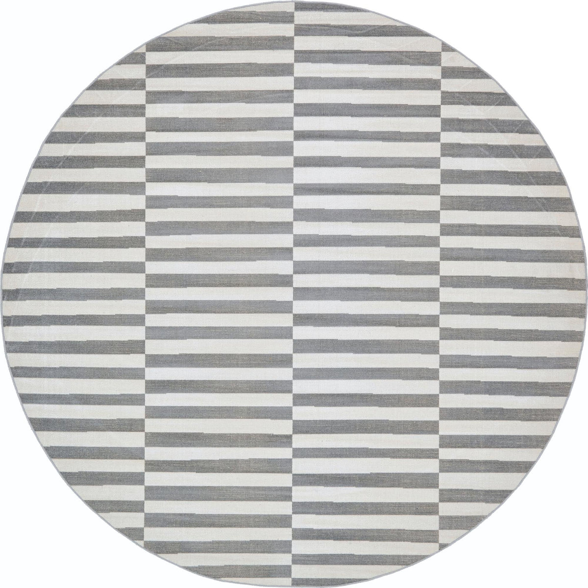 Soho Elegance Collection Area Rug -  Hudson (Dark Gray) Round Dark Gray  lifestyle 16