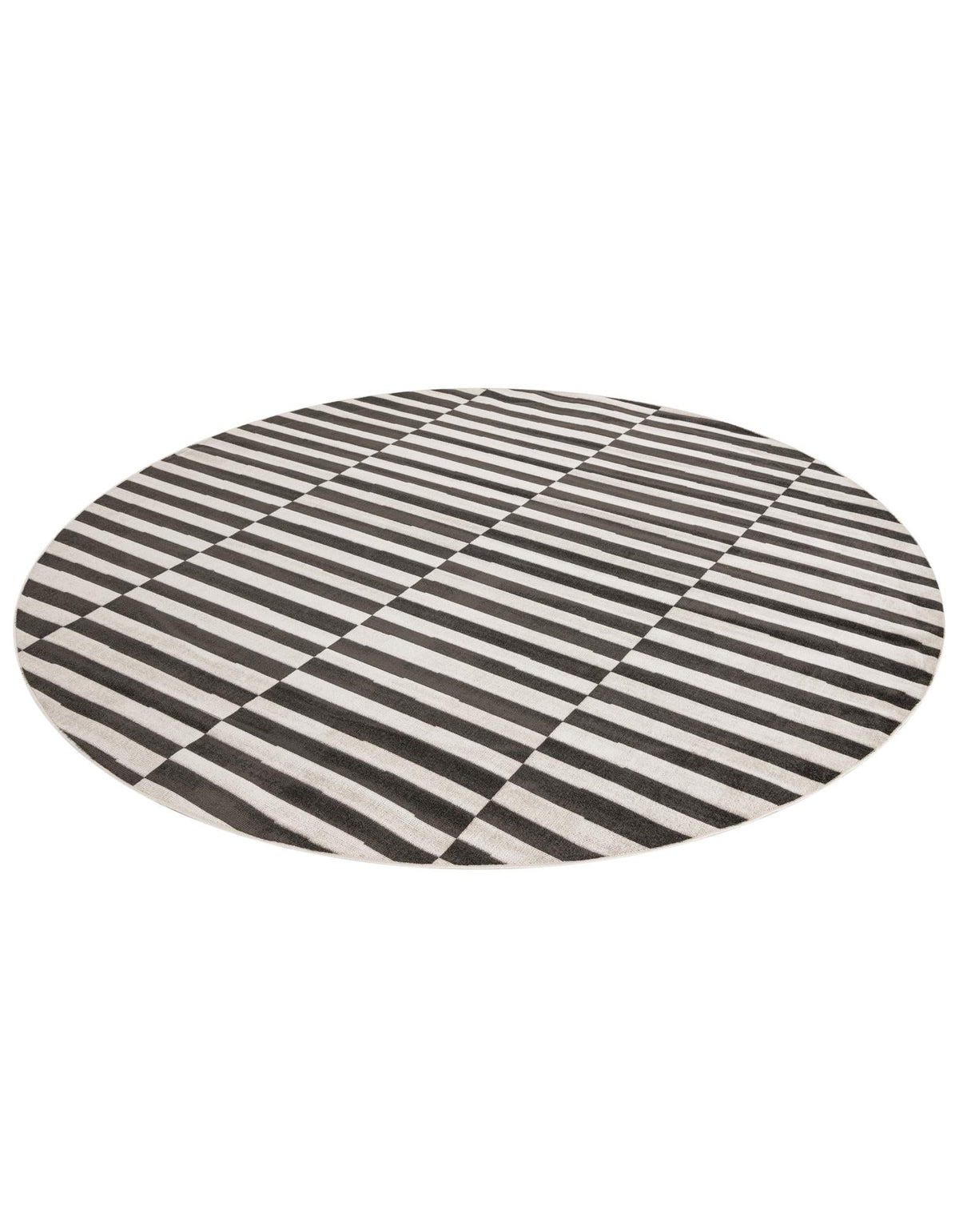 Soho Elegance Collection Area Rug -  Hudson (Dark Gray) Round Dark Gray  lifestyle 19