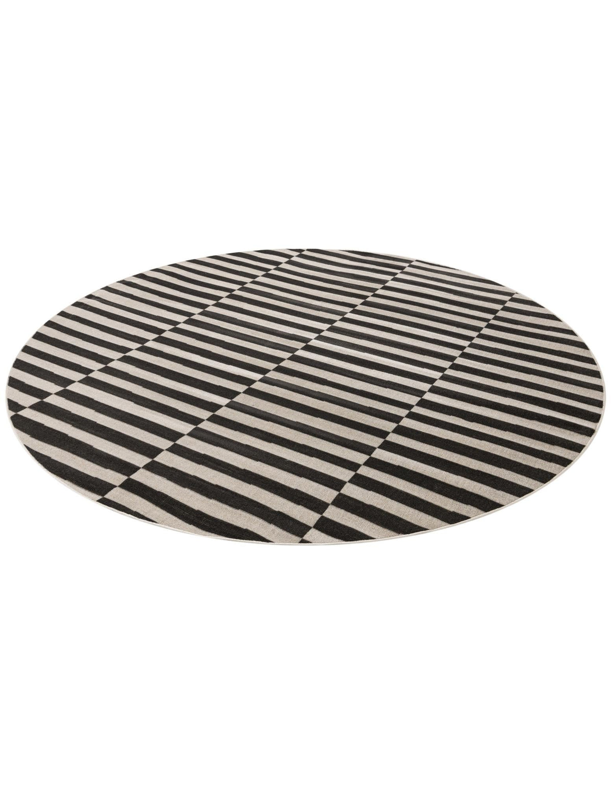 Soho Elegance Collection Area Rug -  Hudson (Dark Gray) Round Dark Gray  lifestyle 20
