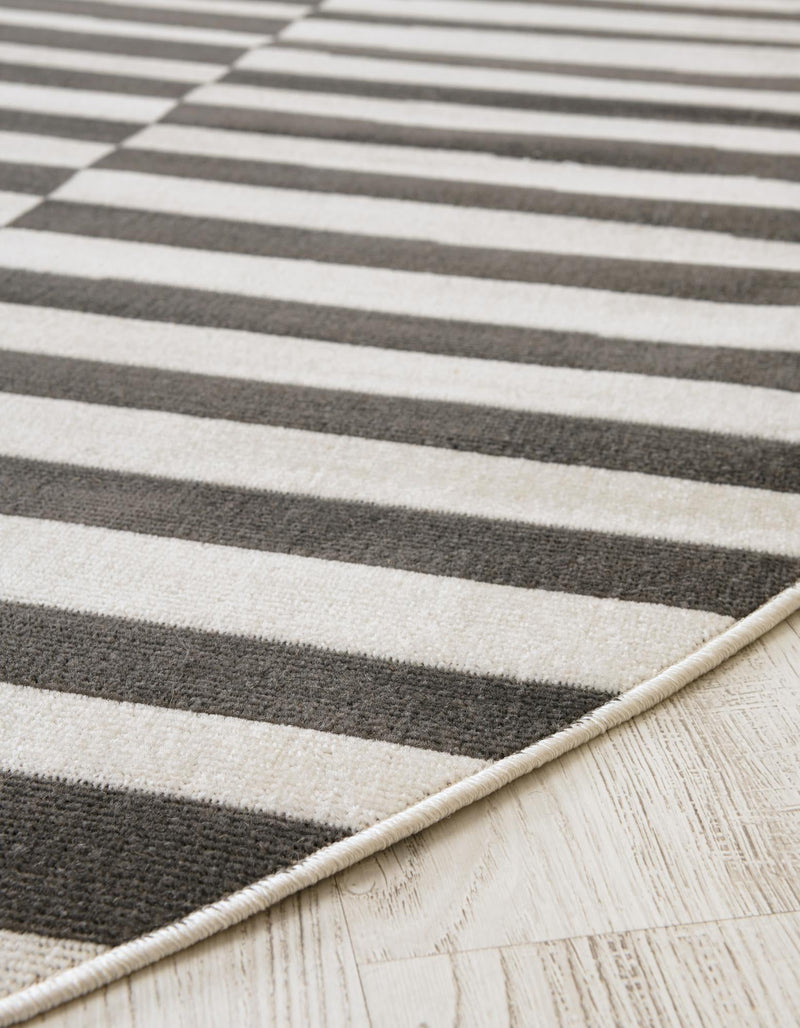 Soho Elegance Collection Area Rug -  Hudson (Dark Gray) Round Dark Gray  lifestyle 39