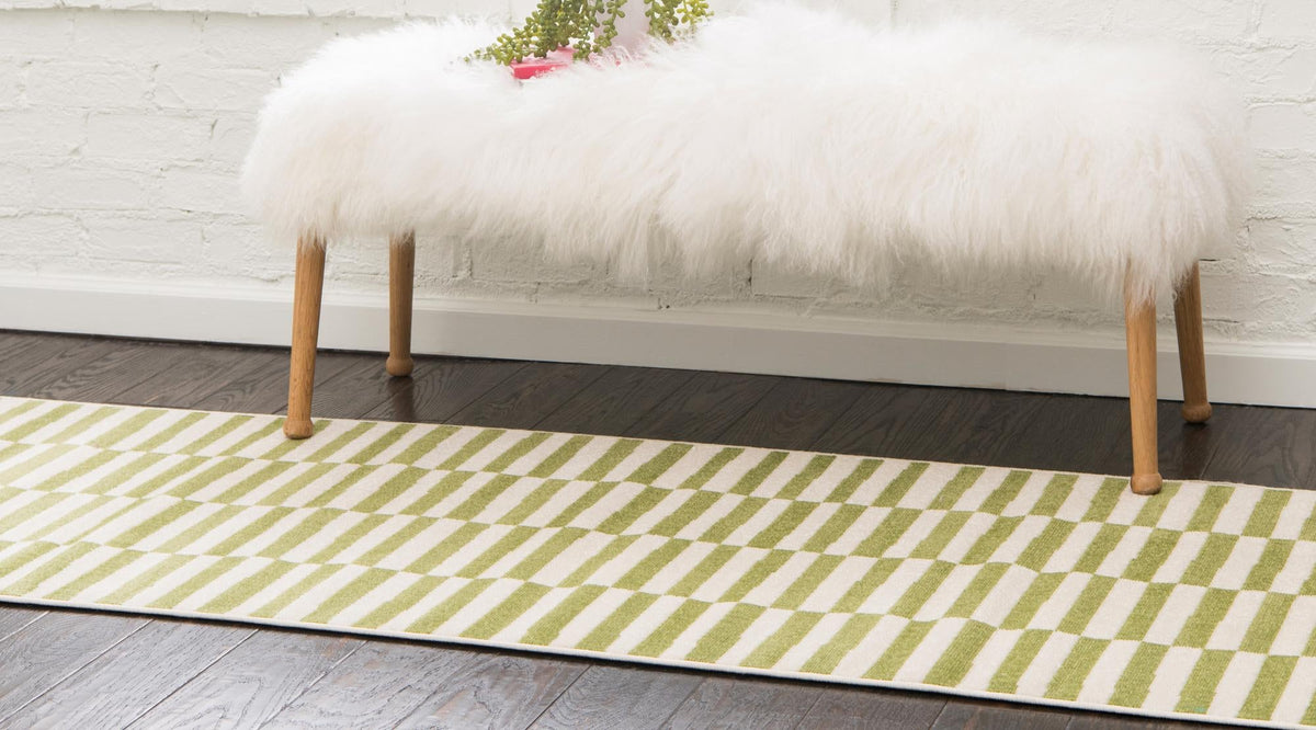 Soho Elegance Collection Area Rug -  Hudson (Green) Runner Green  lifestyle 15