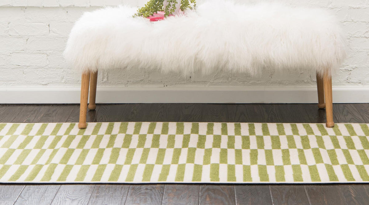 Soho Elegance Collection Area Rug -  Hudson (Green) Runner Green  lifestyle 17