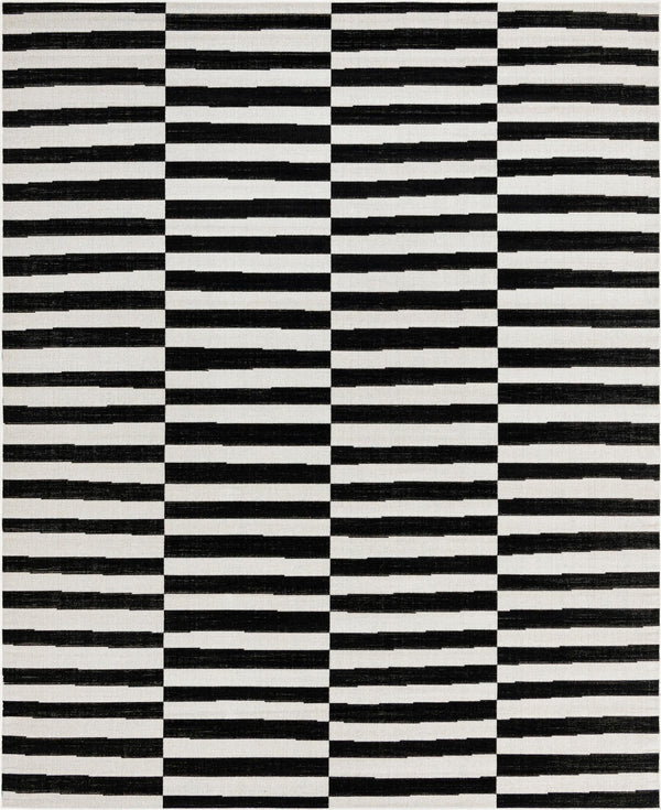 Soho Elegance Collection Area Rug -  Hudson (Black) Rectangle Black  lifestyle 2