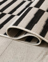 Soho Elegance Collection Area Rug -  Hudson (Black) Rectangle Black  lifestyle 4