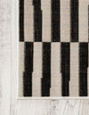 Soho Elegance Collection Area Rug -  Hudson (Black) Rectangle Black  lifestyle 6