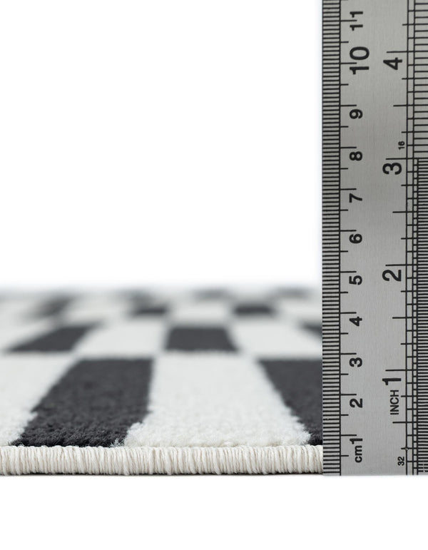 Soho Elegance Collection Area Rug -  Hudson (Black) Rectangle Black  lifestyle 5