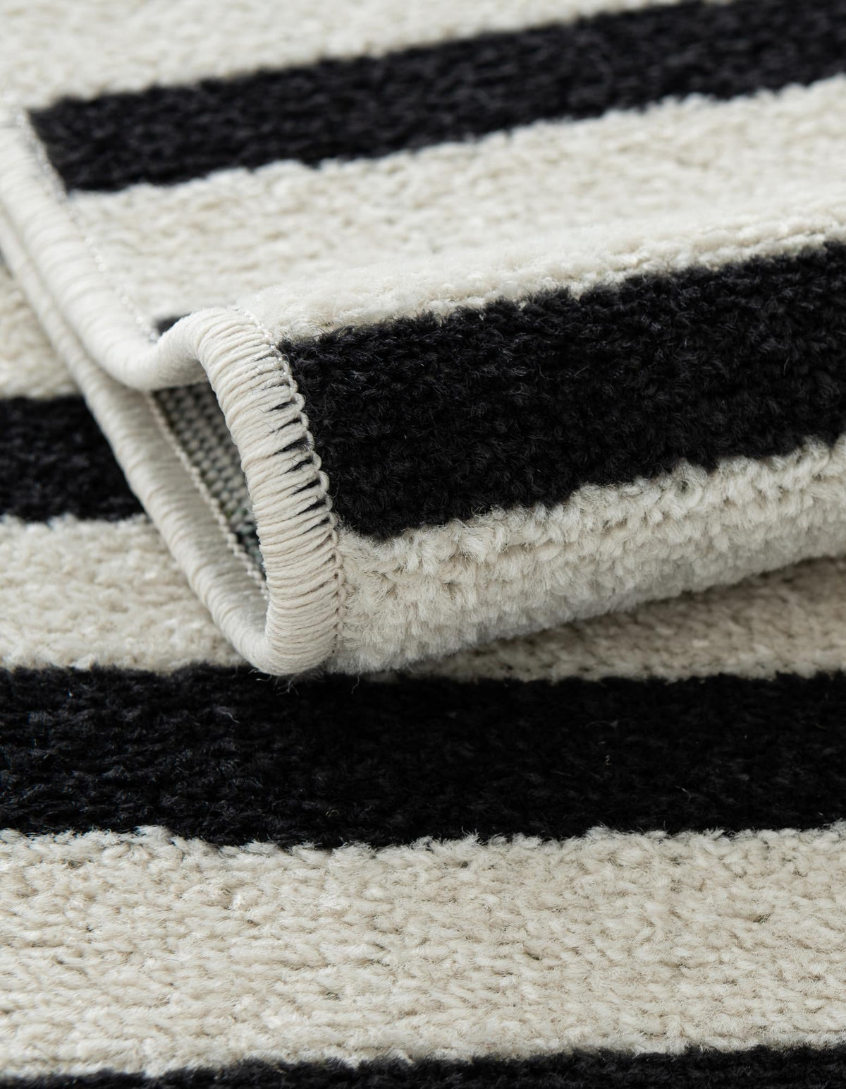 Soho Elegance Collection Area Rug -  Hudson (Black) Rectangle Black  lifestyle 6