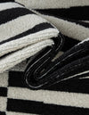 Soho Elegance Collection Area Rug -  Hudson (Black) Rectangle Black  lifestyle 8