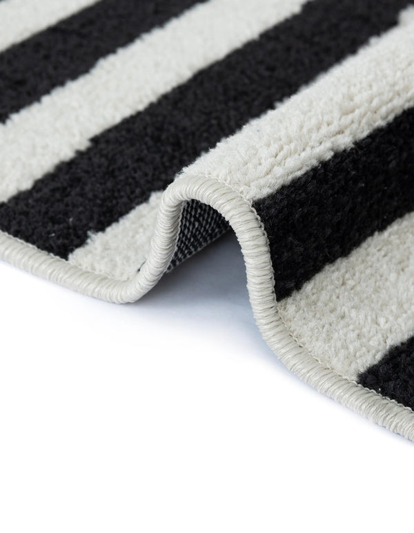 Soho Elegance Collection Area Rug -  Hudson (Black) Rectangle Black  lifestyle 10