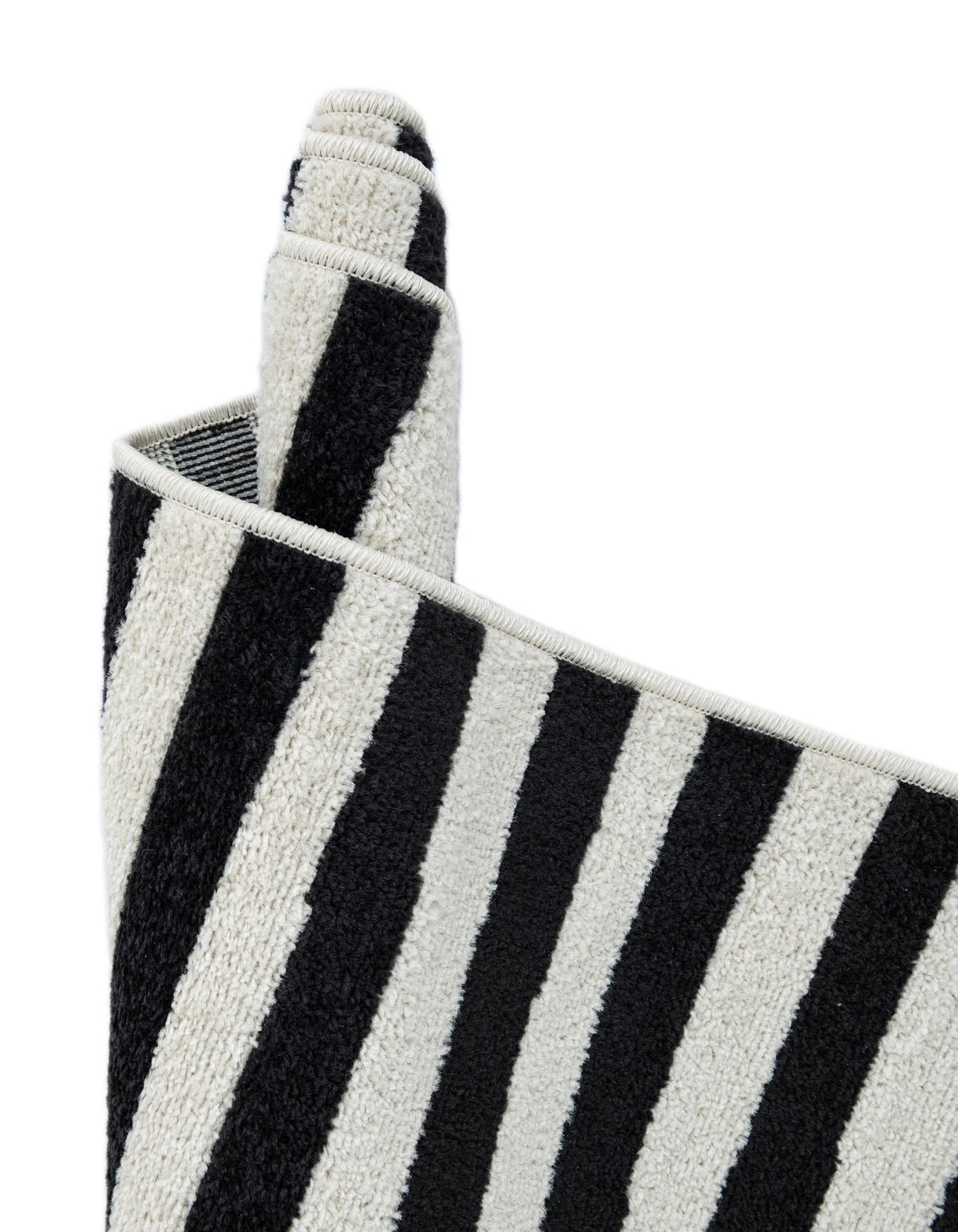 Soho Elegance Collection Area Rug -  Hudson (Black) Rectangle Black  lifestyle 11